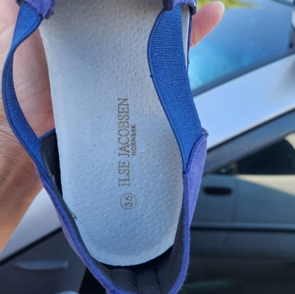 ILSE JACOBSEN Tulip  Blue Web shoes - Picture 6 of 7